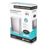 San Jamar® C-fold-multifold Towel Dispenser, 11.38 X 4 X 14.75, Chrome freeshipping - TVN Wholesale