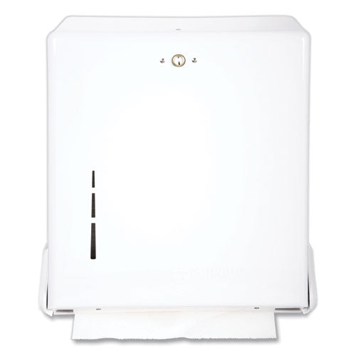 San Jamar® True Fold C-fold-multifold Paper Towel Dispenser, 11.63 X 5 X 14.5, White freeshipping - TVN Wholesale