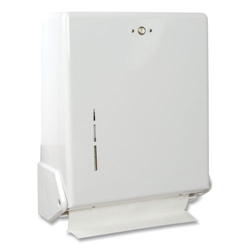 San Jamar® True Fold C-fold-multifold Paper Towel Dispenser, 11.63 X 5 X 14.5, White freeshipping - TVN Wholesale