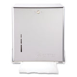 San Jamar® True Fold C-fold-multifold Paper Towel Dispenser, 11.63 X 5 X 14.5, Chrome freeshipping - TVN Wholesale