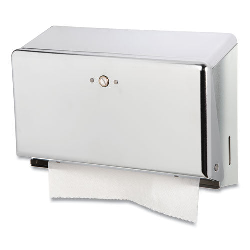 San Jamar® Mini C-fold-multifold Towel Dispenser, 11.13 X 3.88 X 7.88, Chrome freeshipping - TVN Wholesale