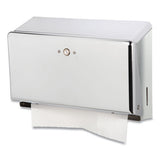 San Jamar® Mini C-fold-multifold Towel Dispenser, 11.13 X 3.88 X 7.88, Chrome freeshipping - TVN Wholesale