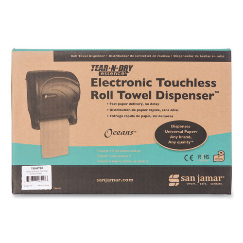 San Jamar® Tear-n-dry Essence Touchless Towel Dispenser, 11.75 X 9.13 X 14.44, Black Pearl freeshipping - TVN Wholesale