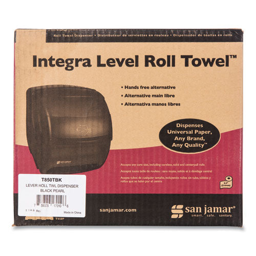San Jamar® Integra Lever Roll Towel Dispenser, 11.5 X 11.25 X 13.5, Black Pearl freeshipping - TVN Wholesale