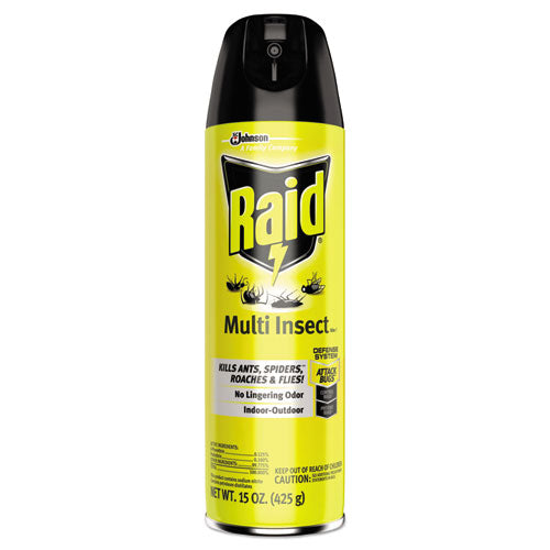 Raid® Multi Insect Killer, 15 Oz Aerosol Can, 12-carton freeshipping - TVN Wholesale