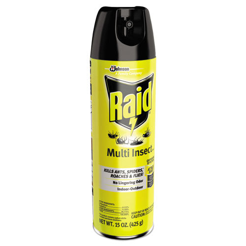 Raid® Multi Insect Killer, 15 Oz Aerosol Can, 12-carton freeshipping - TVN Wholesale