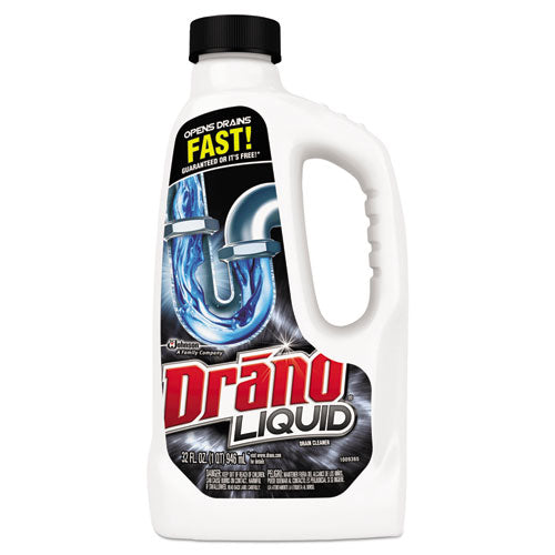 Drano® Liquid Drain Cleaner, 32 Oz Safety Cap Bottle, 12-carton freeshipping - TVN Wholesale