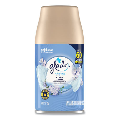 Glade® Automatic Air Freshener, Clean Linen, 6.2 Oz, 6-carton freeshipping - TVN Wholesale