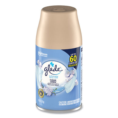 Glade® Automatic Air Freshener, Clean Linen, 6.2 Oz, 6-carton freeshipping - TVN Wholesale