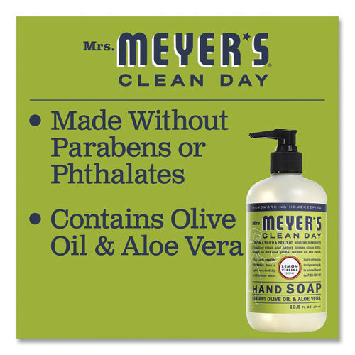 Mrs. Meyer's® Clean Day Liquid Hand Soap, Lemon Verbena, 12.5 Oz freeshipping - TVN Wholesale