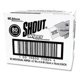 Shout® Wipe And Go Instant Stain Remover, 4.7 X 5.9, 80 Packets-carton freeshipping - TVN Wholesale