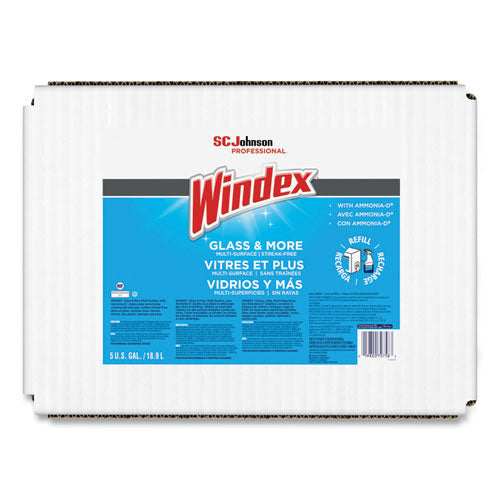 Windex® Glass Cleaner With Ammonia-d®, 5gal Bag-in-box Dispenser freeshipping - TVN Wholesale
