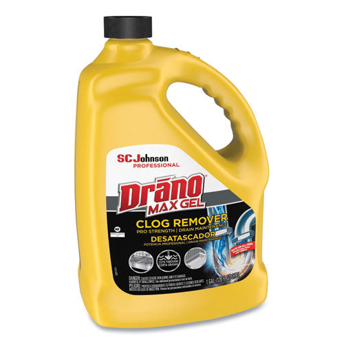 Drano® Max Gel Clog Remover, Bleach Scent, 128 Oz Bottle, 4-carton freeshipping - TVN Wholesale