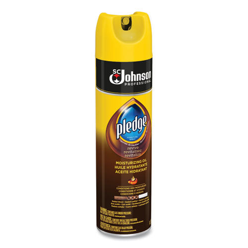 Pledge® Furniture Polish, Revive Moisturizing Oil, 14.2 Oz Can, 6-carton freeshipping - TVN Wholesale