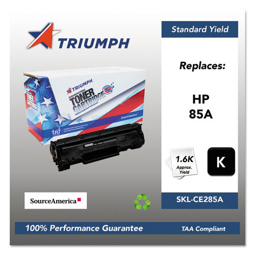 Triumph™ 751000nsh1100 Remanufactured Ce285a (85a) Toner, 1,600 Page-yield, Black freeshipping - TVN Wholesale