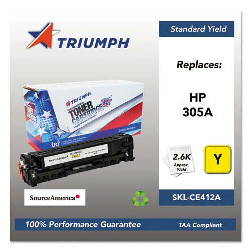 Triumph™ 751000nsh1285 Remanufactured Ce411a (305a) Toner, 2,600 Page-yield, Cyan freeshipping - TVN Wholesale