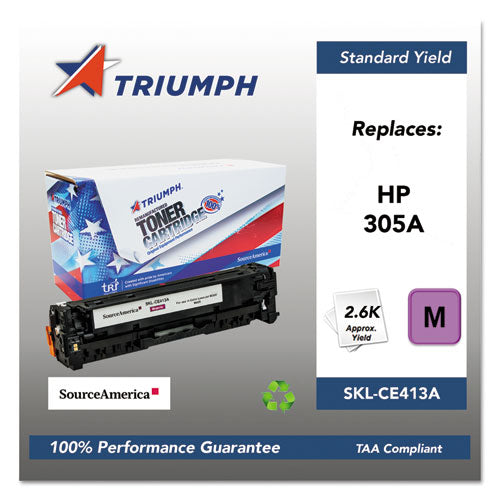 Triumph™ 751000nsh1285 Remanufactured Ce411a (305a) Toner, 2,600 Page-yield, Cyan freeshipping - TVN Wholesale