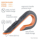 slice® Box Cutters, Double Sided, Replaceable, Carbon Steel, Gray, Orange freeshipping - TVN Wholesale