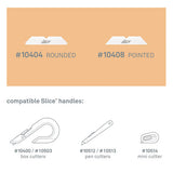 slice® Safety Box Cutter Blades, Rounded Tip, Ceramic Zirconium Oxide, 4-pack freeshipping - TVN Wholesale