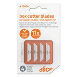 slice® Safety Box Cutter Blades, Rounded Tip, Ceramic Zirconium Oxide, 4-pack freeshipping - TVN Wholesale