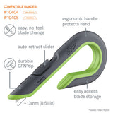 slice® Box Cutters, Double Sided, Replaceable, Stainless Steel, Gray, Green freeshipping - TVN Wholesale