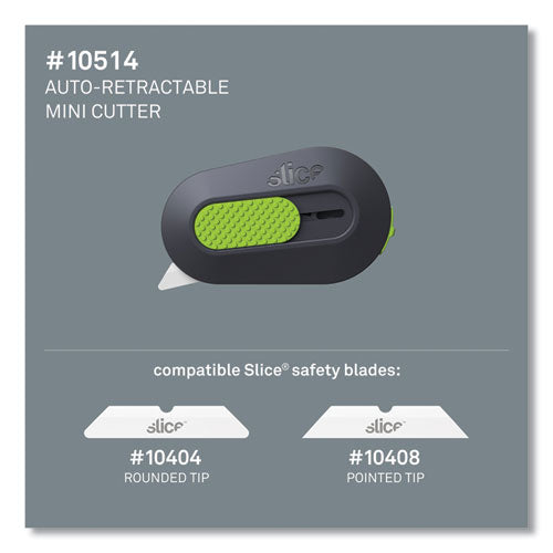 slice® Mini Cutters, Double Sided, Replaceable, Stainless Steel, Gray, Green freeshipping - TVN Wholesale