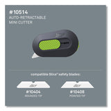 slice® Mini Cutters, Double Sided, Replaceable, Stainless Steel, Gray, Green freeshipping - TVN Wholesale