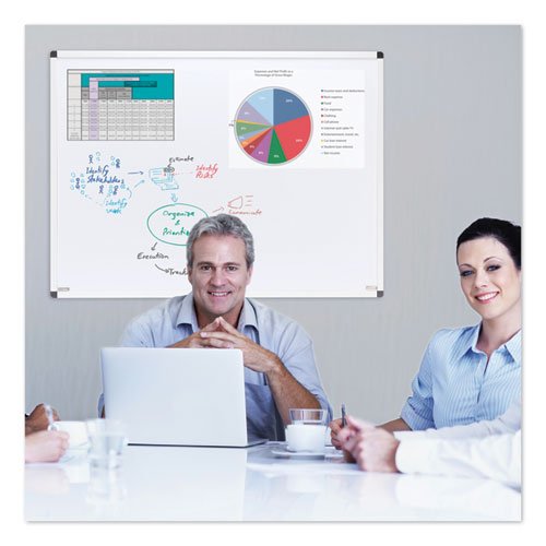 Smead® Justick By Smead Dry-erase Board With Frame, 48" X 36", White freeshipping - TVN Wholesale