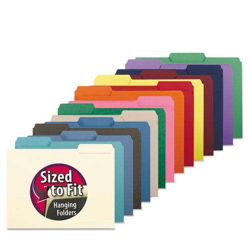 Smead® Interior File Folders, 1-3-cut Tabs, Letter Size, Maroon, 100-box freeshipping - TVN Wholesale