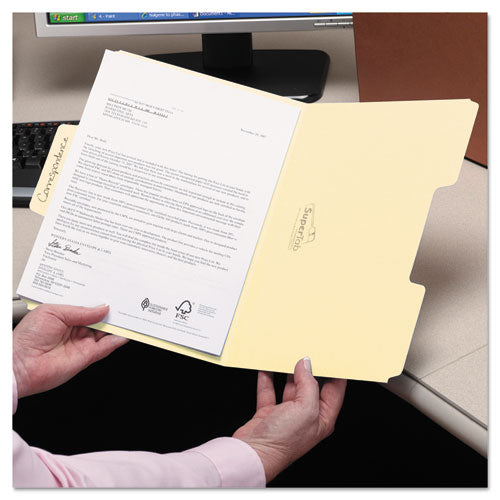 Smead® Supertab Top Tab File Folders, 1-3-cut Tabs, Legal Size, 11 Pt. Manila, 100-box freeshipping - TVN Wholesale