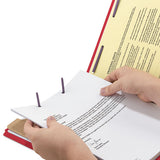 Smead® 6-section Pressboard Top Tab Pocket-style Classification Folders With Safeshield Fasteners, 2 Dividers, Legal, Red, 10-bx freeshipping - TVN Wholesale