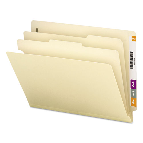 Smead® Manila End Tab Classification Folders, 2 Dividers, Letter Size, Manila, 10-box freeshipping - TVN Wholesale