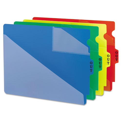 Smead® End Tab Poly Out Guides, Two-pocket Style, 1-3-cut End Tab, Out, 8.5 X 11, Blue, 50-box freeshipping - TVN Wholesale