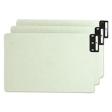 Smead® 100% Recycled End Tab Pressboard Guides With Metal Tabs, 1-3-cut End Tab, Blank, 8.5 X 14, Green, 50-box freeshipping - TVN Wholesale
