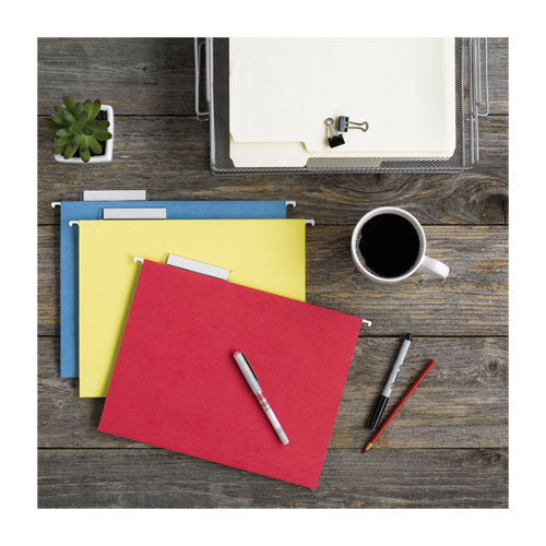 Smead® Tuff Hanging Folders With Easy Slide Tab, Letter Size, 1-3-cut Tab, Assorted, 15-box freeshipping - TVN Wholesale