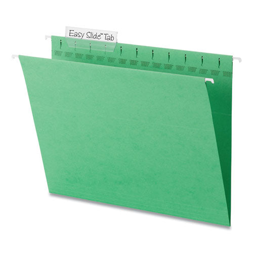 Smead® Tuff Hanging Folders With Easy Slide Tab, Letter Size, 1-3-cut Tab, Green, 18-box freeshipping - TVN Wholesale