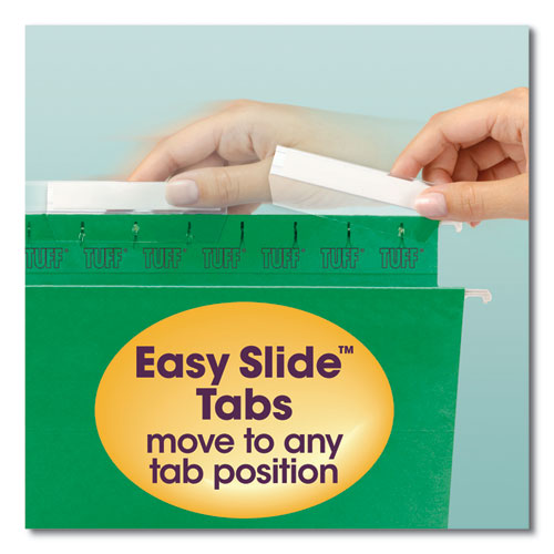 Smead® Tuff Hanging Folders With Easy Slide Tab, Letter Size, 1-3-cut Tab, Green, 18-box freeshipping - TVN Wholesale