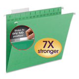 Smead® Tuff Hanging Folders With Easy Slide Tab, Letter Size, 1-3-cut Tab, Green, 18-box freeshipping - TVN Wholesale