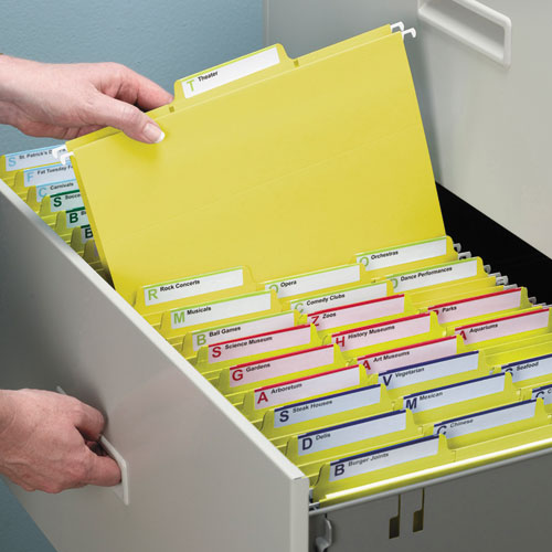 Smead® Fastab Hanging Folders, Letter Size, 1-3-cut Tab, Yellow, 20-box freeshipping - TVN Wholesale