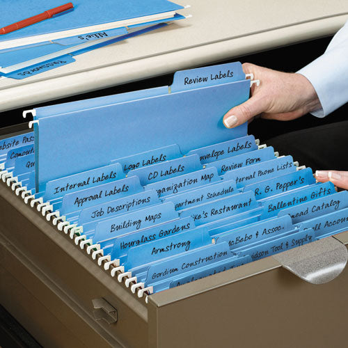 Smead® Fastab Hanging Folders, Letter Size, 1-3-cut Tab, Blue, 20-box freeshipping - TVN Wholesale