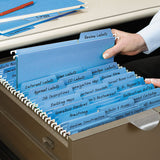 Smead® Fastab Hanging Folders, Letter Size, 1-3-cut Tab, Blue, 20-box freeshipping - TVN Wholesale