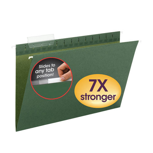 Smead® Tuff Hanging Folders With Easy Slide Tab, Legal Size, 1-3-cut Tab, Standard Green, 20-box freeshipping - TVN Wholesale