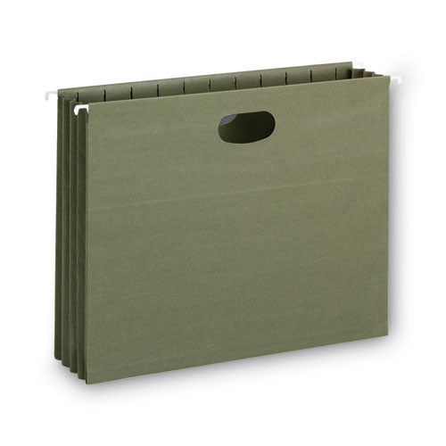 Smead® 100% Recycled Hanging Pockets With Full-height Gusset, Letter Size, Standard Green, 10-box freeshipping - TVN Wholesale