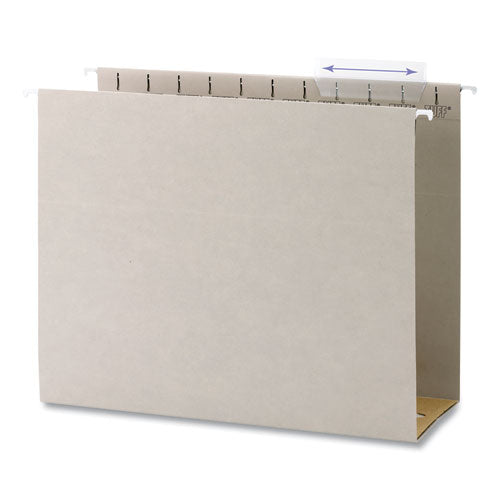 Smead® Tuff Extra Capacity Hanging File Folders W- Easy Slide Tab, 4" Expansion, Letter, Steel Gray,18-box freeshipping - TVN Wholesale