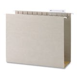 Smead® Tuff Extra Capacity Hanging File Folders W- Easy Slide Tab, 4" Expansion, Letter, Steel Gray,18-box freeshipping - TVN Wholesale