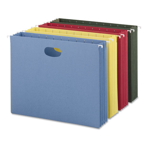 Smead® Hanging Pockets With Full-height Gusset, Letter Size, Assorted, 4-pack freeshipping - TVN Wholesale