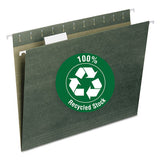 Smead® 100% Recycled Hanging File Folders, Letter Size, 1-5-cut Tab, Standard Green, 25-box freeshipping - TVN Wholesale