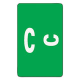Smead® Alphaz Color-coded Second Letter Alphabetical Labels, C, 1 X 1.63, Dark Green, 10-sheet, 10 Sheets-pack freeshipping - TVN Wholesale