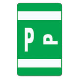 Smead® Alphaz Color-coded Second Letter Alphabetical Labels, P, 1 X 1.63, Dark Green, 10-sheet, 10 Sheets-pack freeshipping - TVN Wholesale