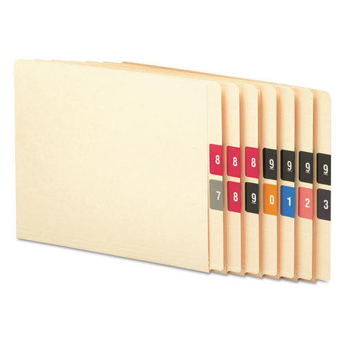 Smead® Numerical End Tab File Folder Labels, 4, 1.5 X 1.5, Orange, 250-roll freeshipping - TVN Wholesale